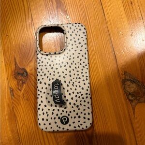 Loopy Case Cream with Black Dots Phone Case